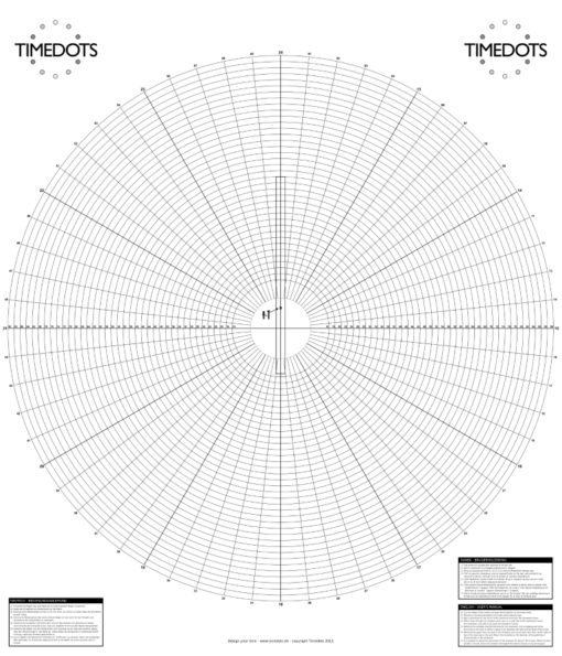 Timedots Mounting Template